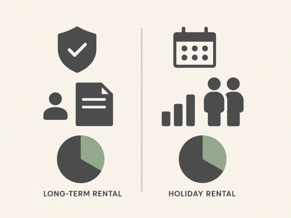 Comparison long-term vs holiday rental Almería