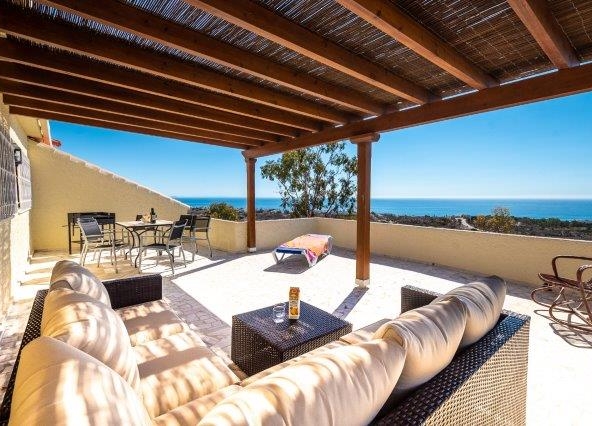 Refurbished Villa in Mojácar Playa with pool and panoramic sea views.