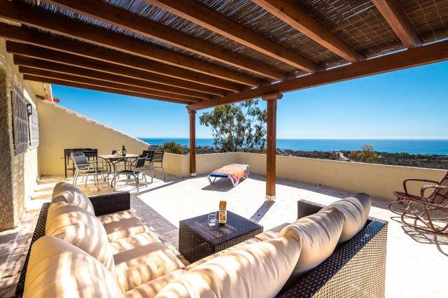 Refurbished Villa in Mojácar Playa with pool and panoramic sea views.